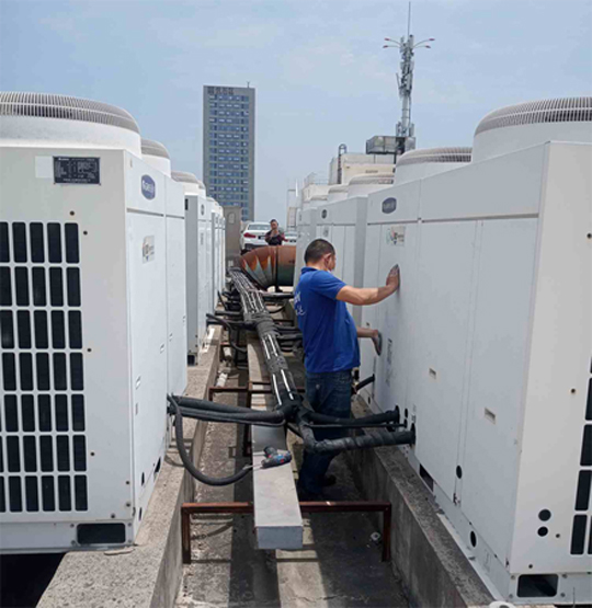 城北中央空调制热和不制冷系统维修方法